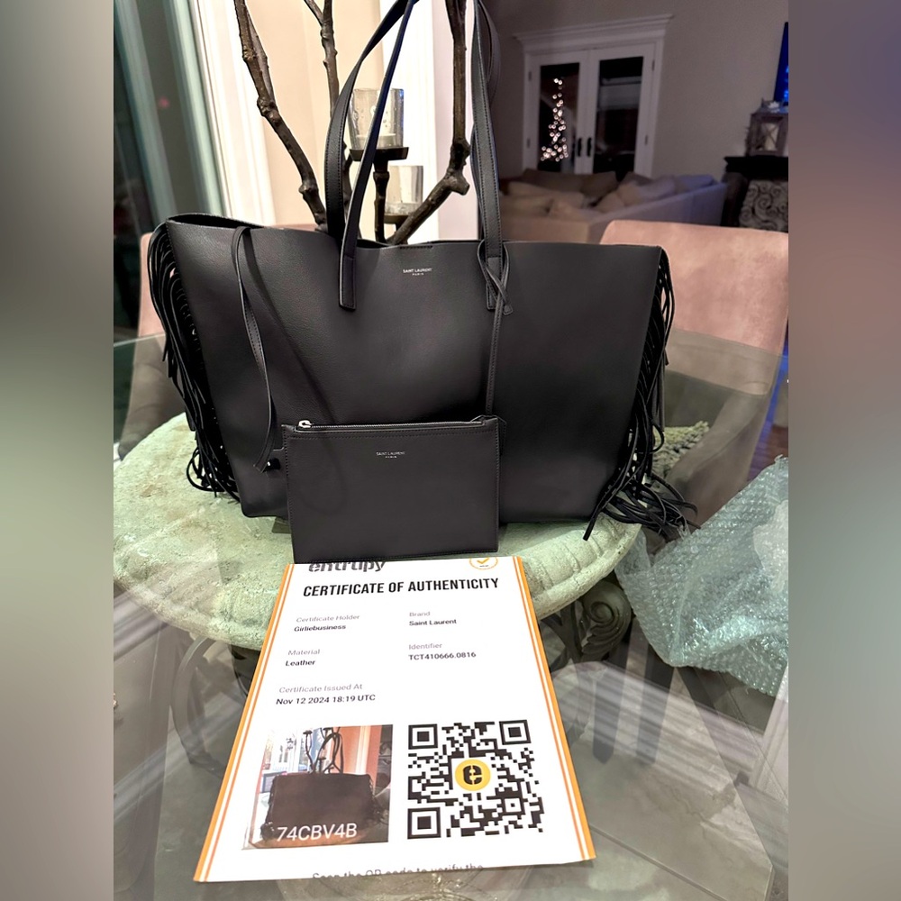 Saint Laurent Black Tote Bag